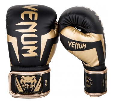 Боксерские перчатки VENUM ELITE - BLACK/GOLD