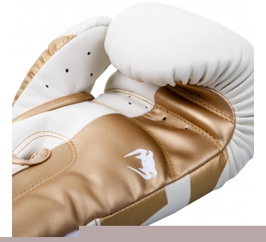 Боксерские перчатки VENUM ELITE - WHITE/GOLD
