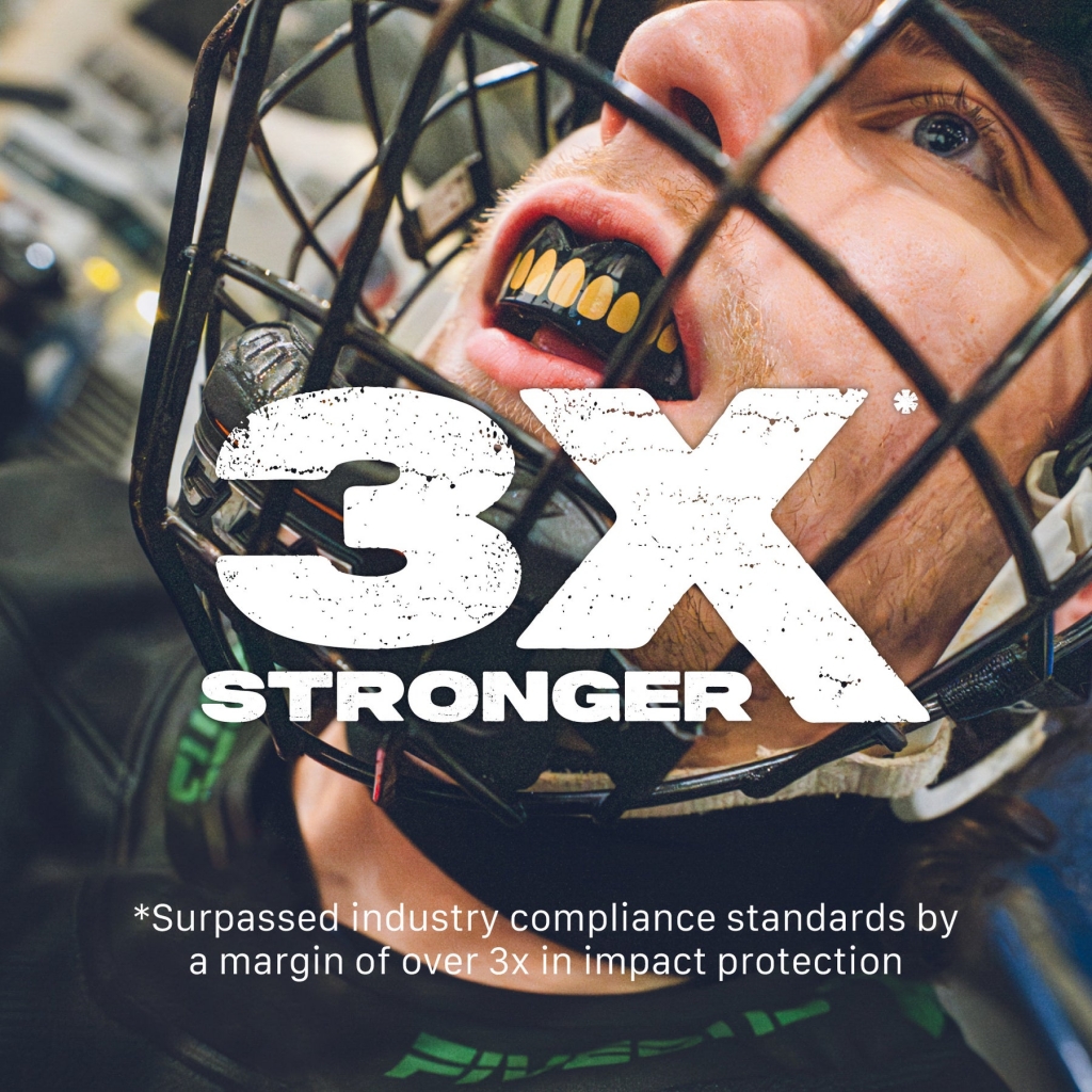 Капа SAFEJAWZ® 'Goldie' Mouthguard - Extro SEries - Black & Gold