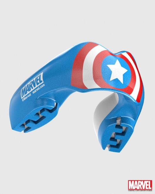 Капа SAFEJAWZ Marvel Ortho Captain America Mouthguard - Blue