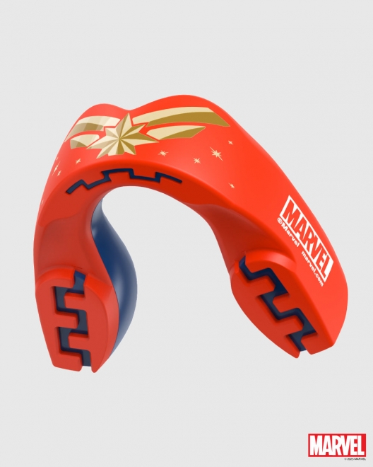 Капа SafeJawz Captain Marvel, красная