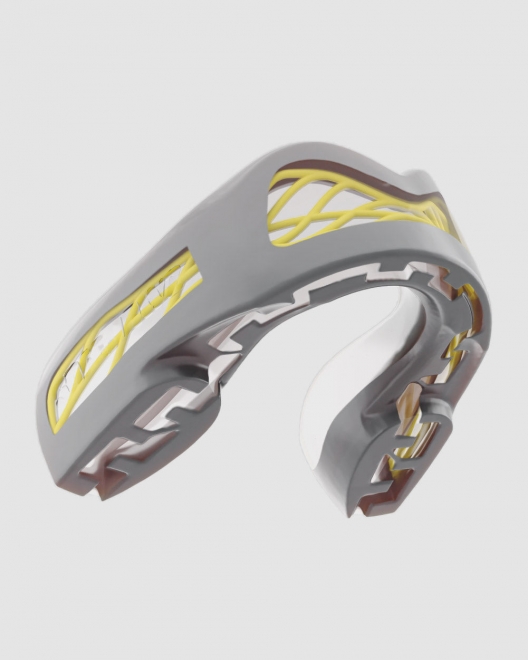 Капа SAFEJAWZ Nitro Mouthguard - Grey and Yellow - Adult