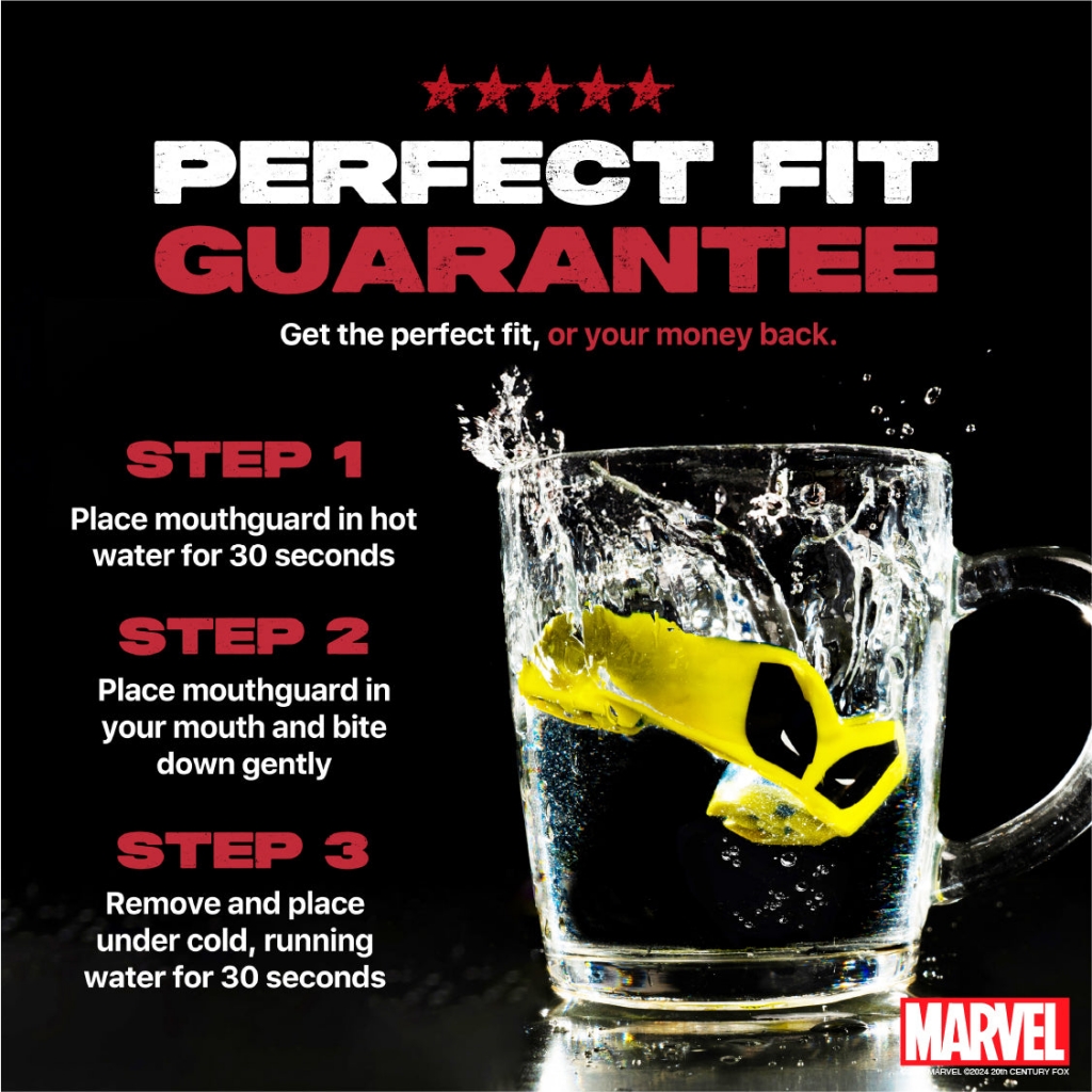 Капа SafeJawz Marvel Wolverine, жёлтая, для взрослых