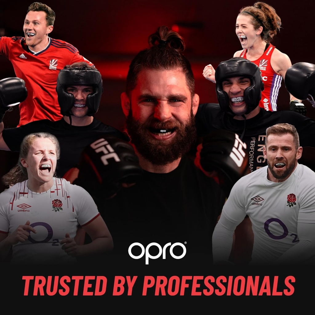 Капа мгновенной индивидуальной посадки Opro Custom-Fit, красные глаза