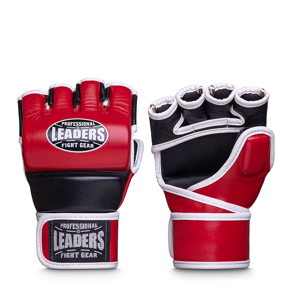 Перчатки MMA LEADERS STRIKE RD/BK