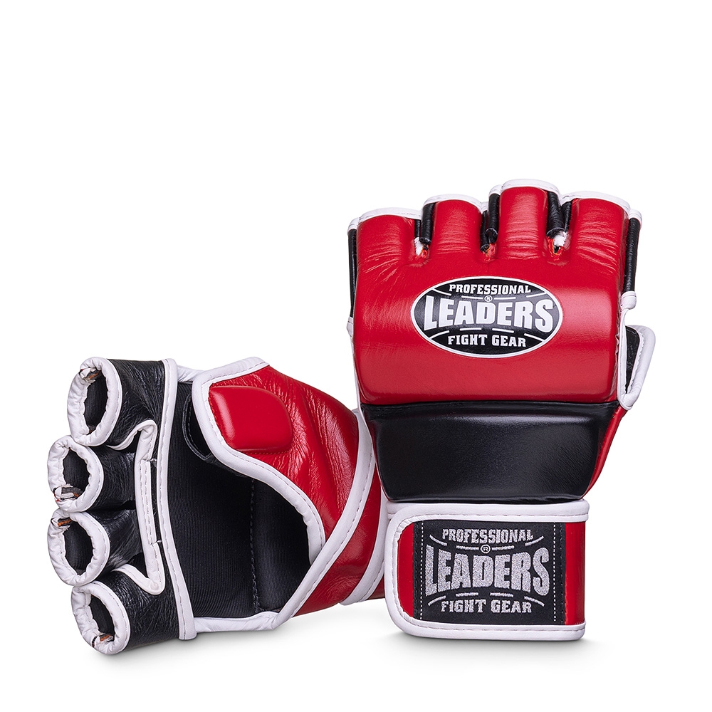 Перчатки MMA LEADERS STRIKE RD/BK