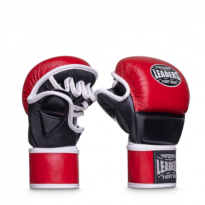 Гибридные ММА перчатки LEADERS HYBRID RD/BK