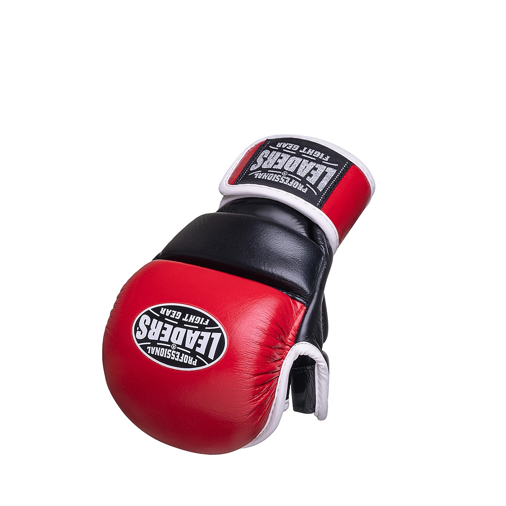 Гибридные ММА перчатки LEADERS HYBRID RD/BK