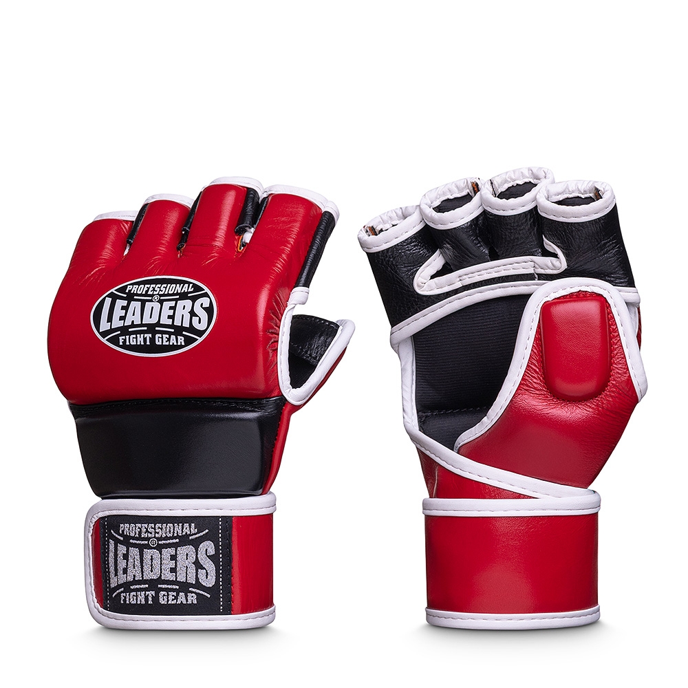 Перчатки MMA LEADERS STRIKE RD/BK