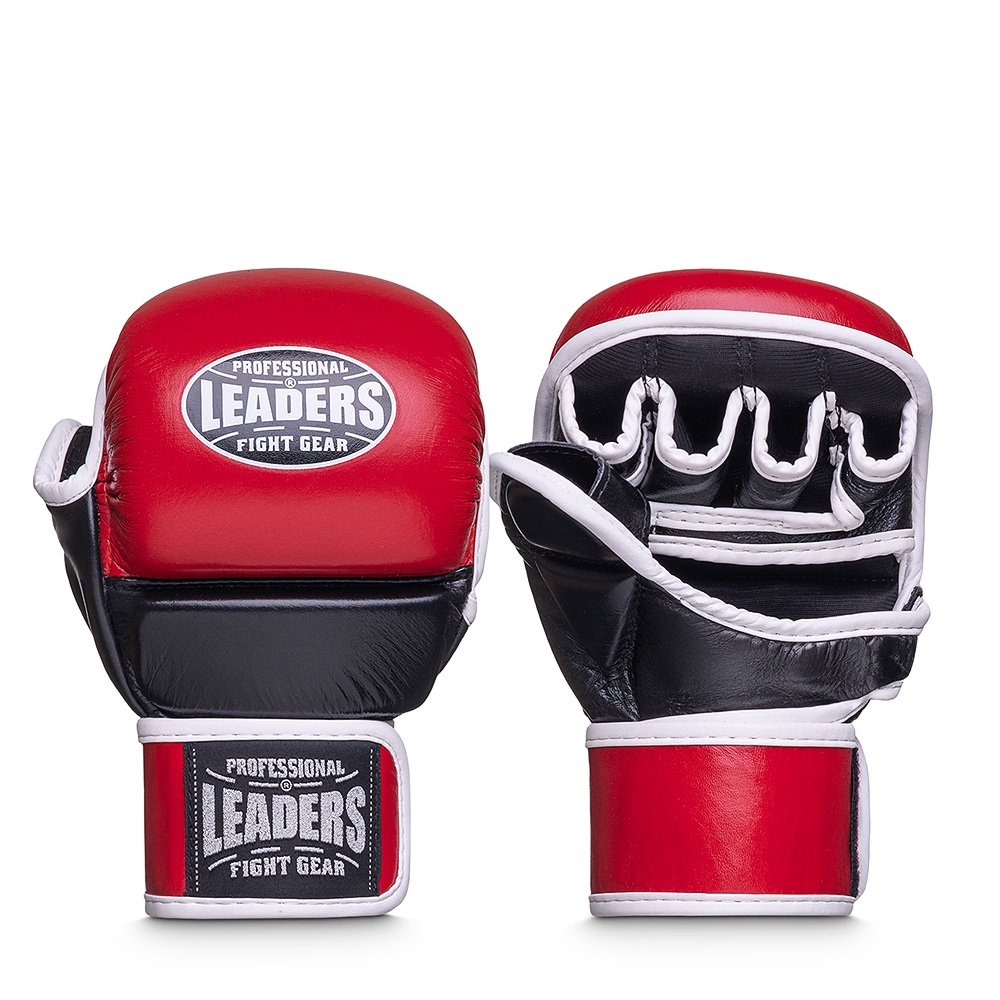 Гибридные ММА перчатки LEADERS HYBRID RD/BK