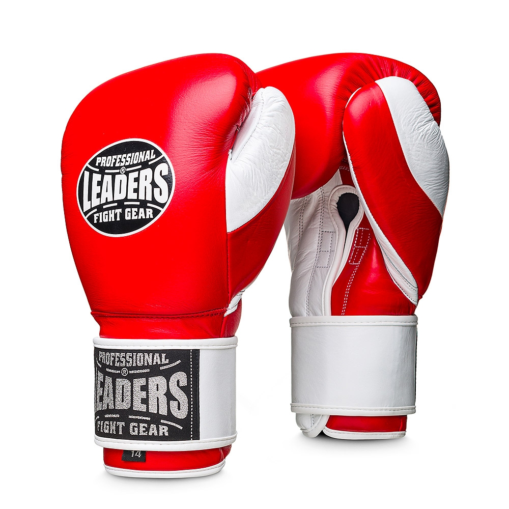 Перчатки боксерские LEADERS LS 2 RD/WH