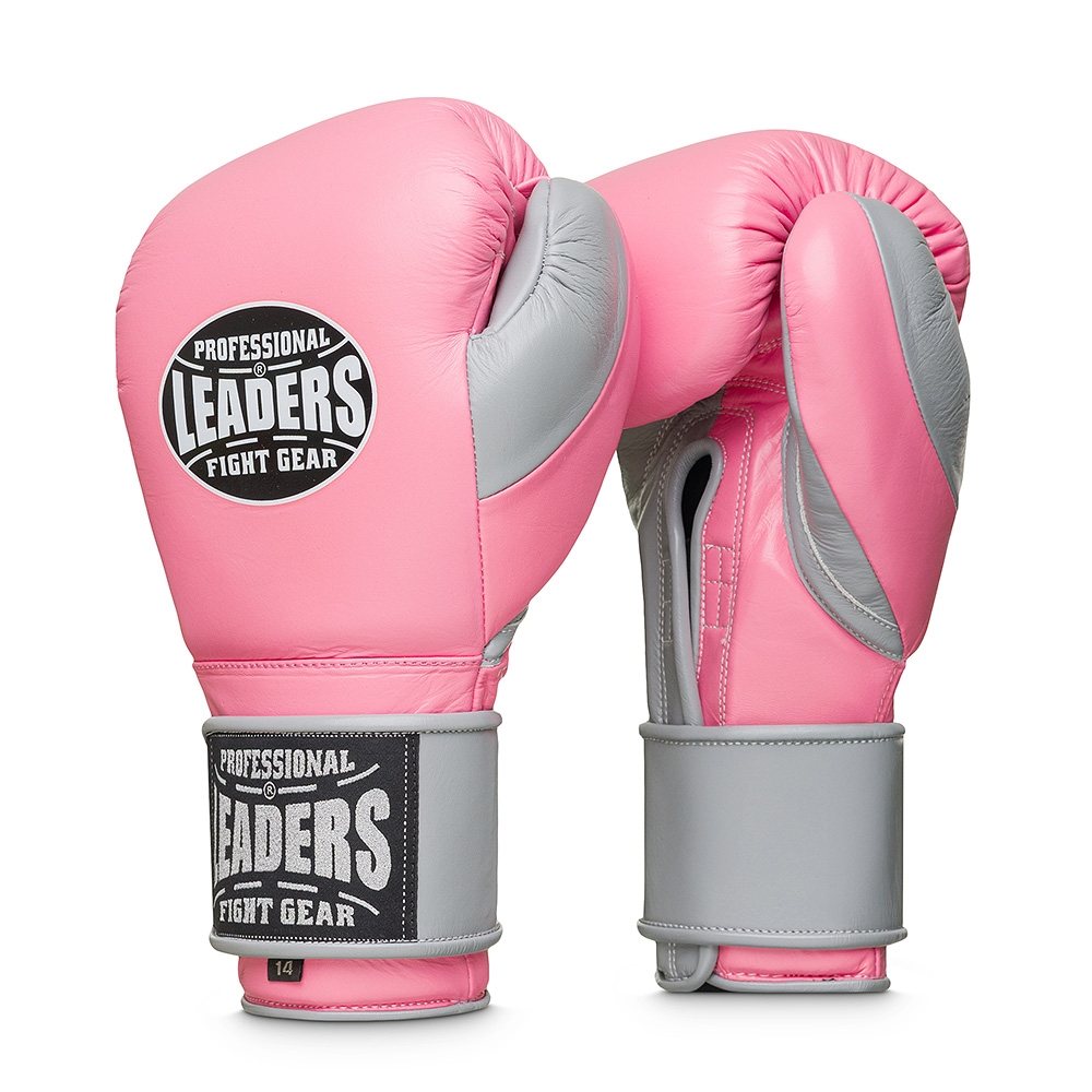 Перчатки боксерские LEADERS LS FANCY SOFT PNK/GR
