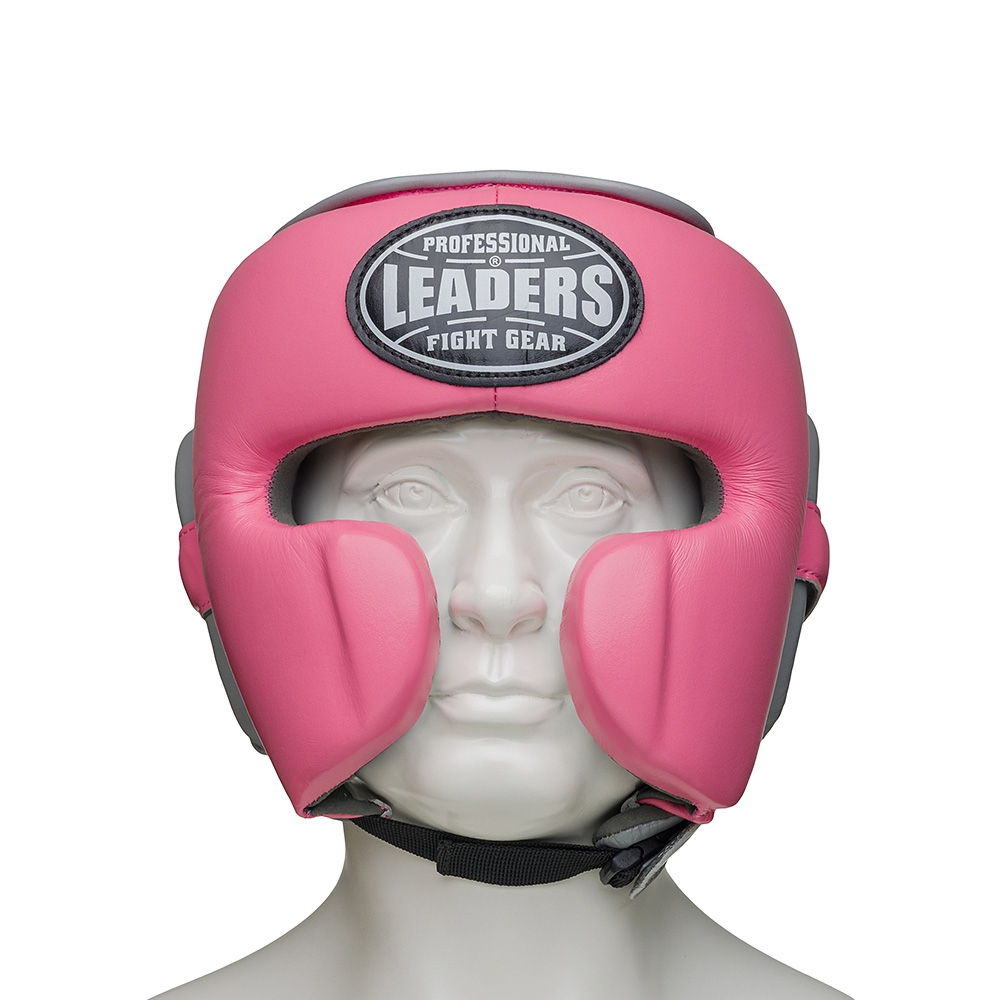 Шлем боксерский LEADERS MEX FANCY PNK/GR