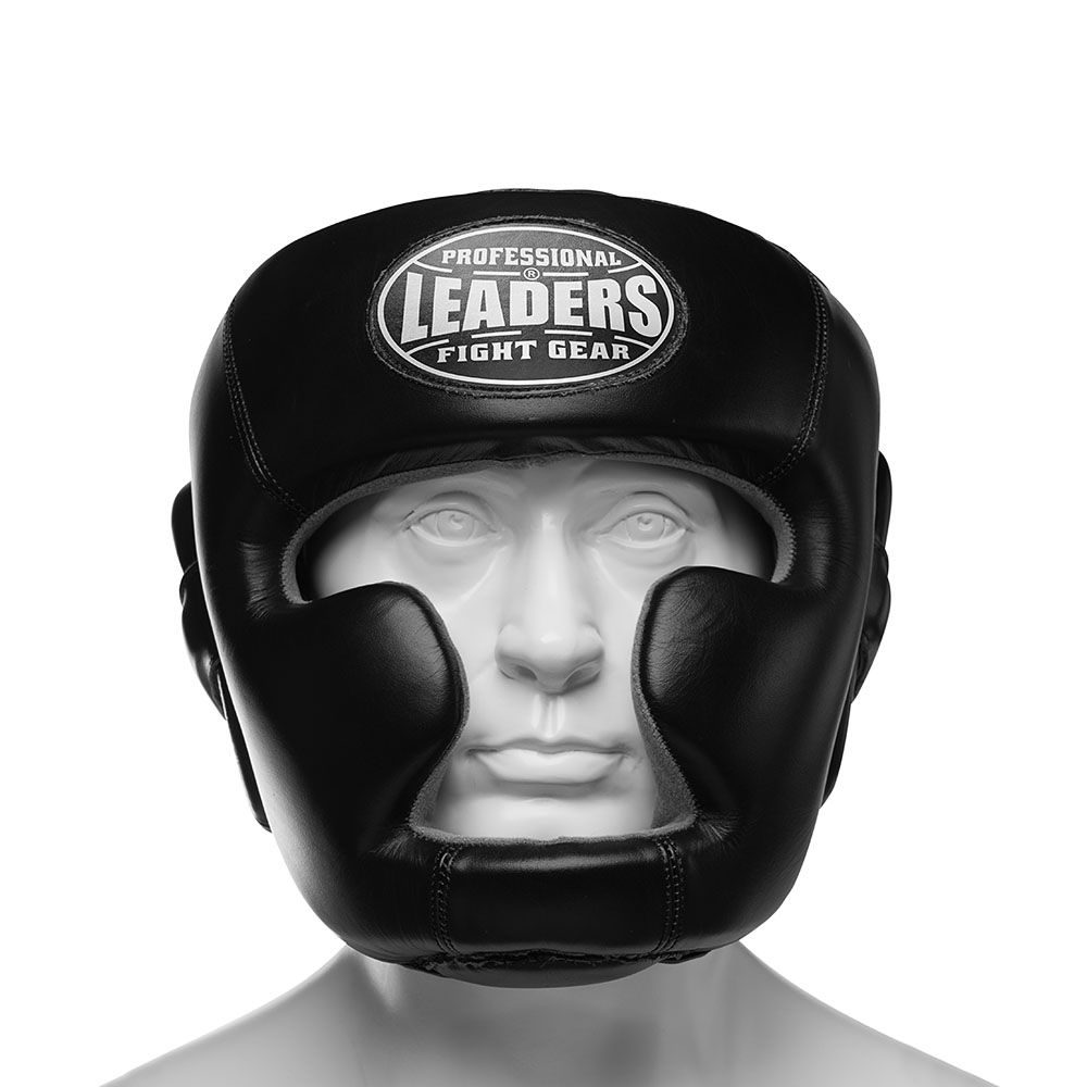 Шлем боксерский LEADERS LS FULL FACE BK