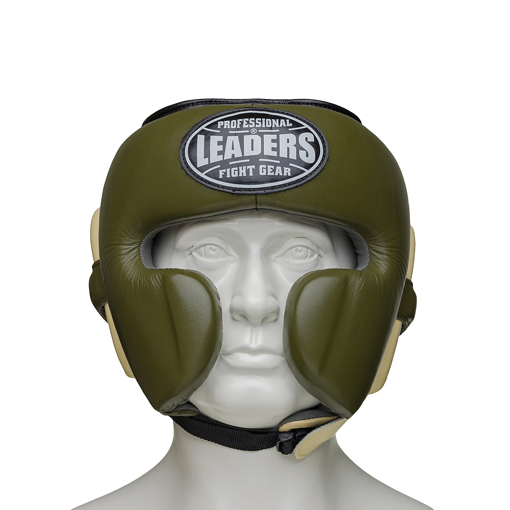 Шлем боксерский LEADERS MEX FANCY OLV/CR