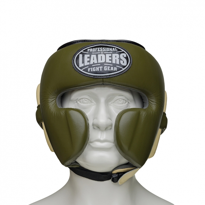 Шлем боксерский LEADERS MEX FANCY OLV/CR