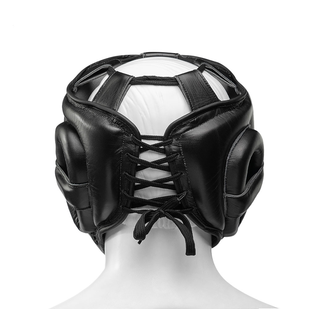 Шлем боксерский LEADERS LS с бамперной защитой BK