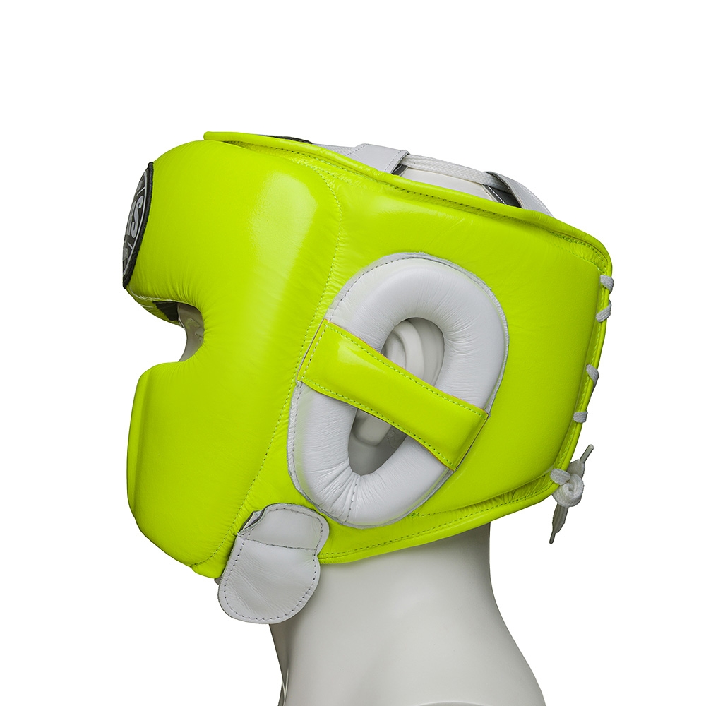 Шлем боксерский LEADERS MEX FANCY GN/WH