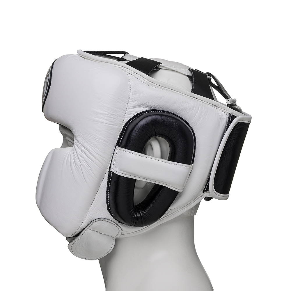 Шлем боксерский LEADERS LS MEX VELCRO BK/WH 1/2