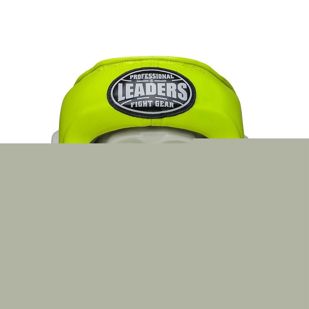 Шлем боксерский LEADERS FANCY с бамперной защитой GN/WH