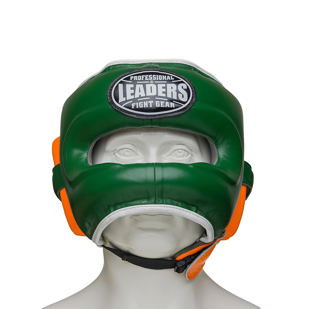 Шлем боксерский LEADERS FANCY с бамперной защитой DGN/OR