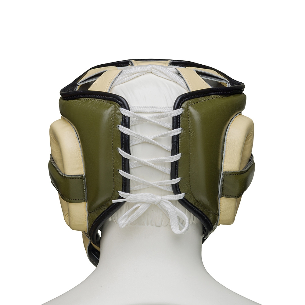 Шлем боксерский LEADERS FANCY с бамперной защитой OLV/CR