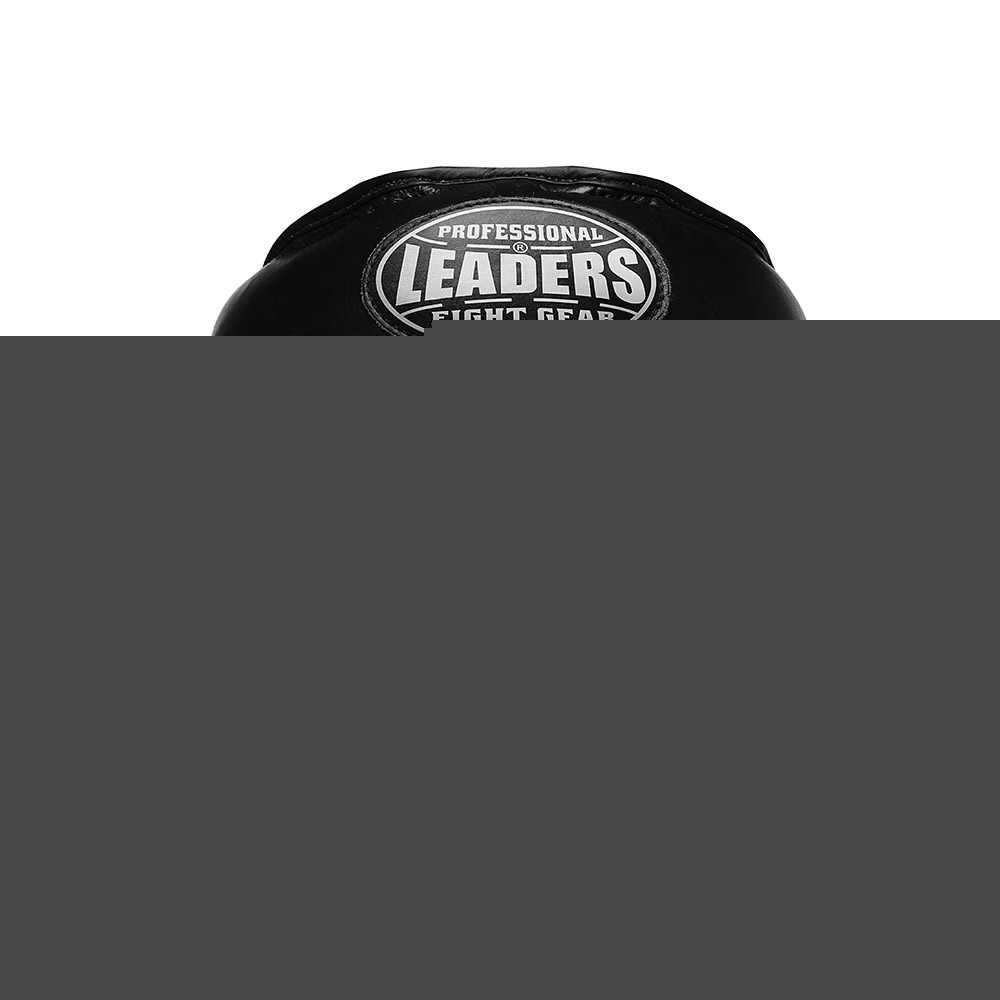 Шлем боксерский LEADERS LS FULL LEATHER с бамперной защитой BK