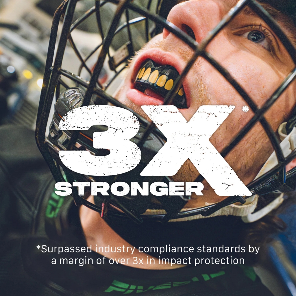 Капа SafeJawz Extro Goldie Чёрно-золотая