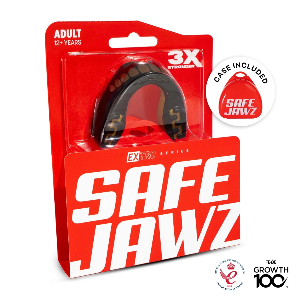 Капа SafeJawz Extro Goldie Чёрно-золотая