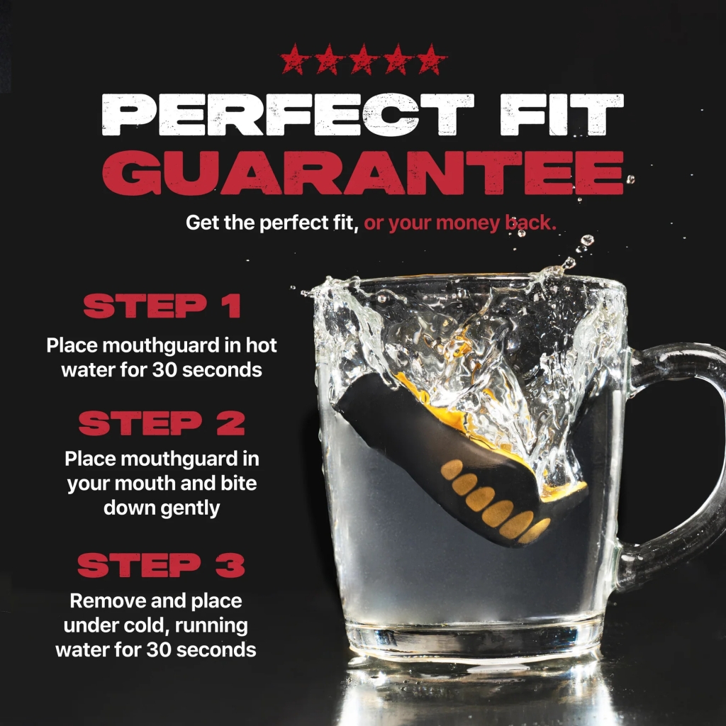 Капа SafeJawz Extro Goldie Чёрно-золотая