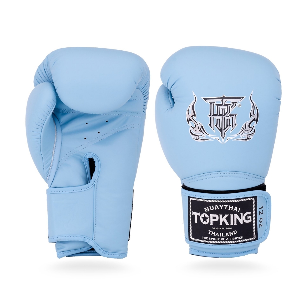 Боксерские перчатки TOP KING GLOVES LIGHT BLUE SUPER