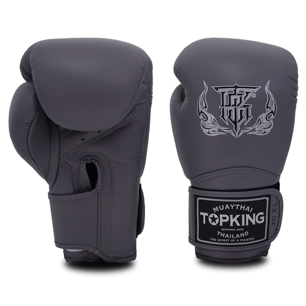 Боксерские перчатки TOP KING GLOVES GREY SUPER