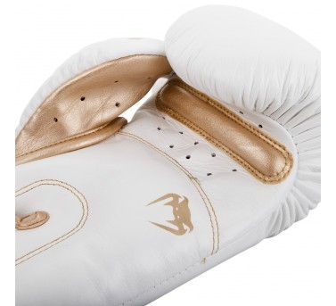 Боксерские перчатки VENUM GIANT 3.0 - NAPPA LEATHER - WHITE/GOLD