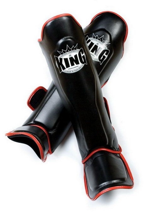 Накладки на ноги King Pro Boxing shinguard, PU-SGK-1 blk-red