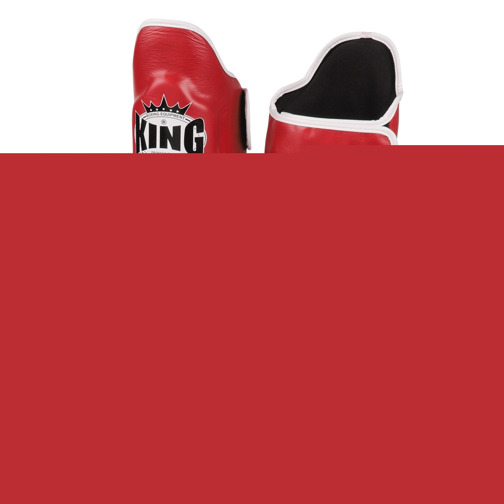 Накладки на ноги King Pro Boxing Shinguard, PU-SGK-6 red