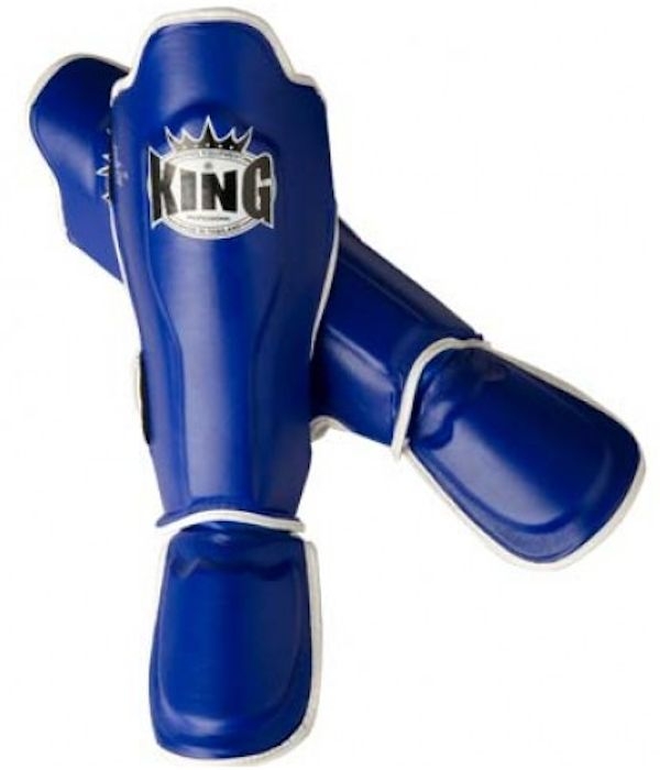 Накладки на ноги  King Pro Boxing Shinguard, PU-SGK-7-blue