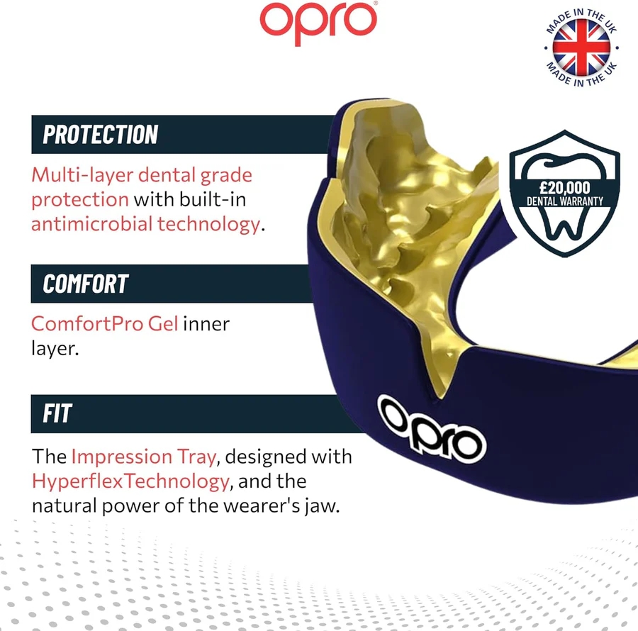 Капа мгновенной индивидуальной посадки Opro Custom-Fit, тёмно-синяя