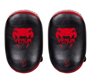 Пэды  VENUM LEATHER - BLACK/RED (100)
