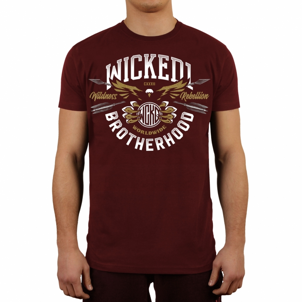 Футболка Wicked One EAGLE TEE BURGUNDY