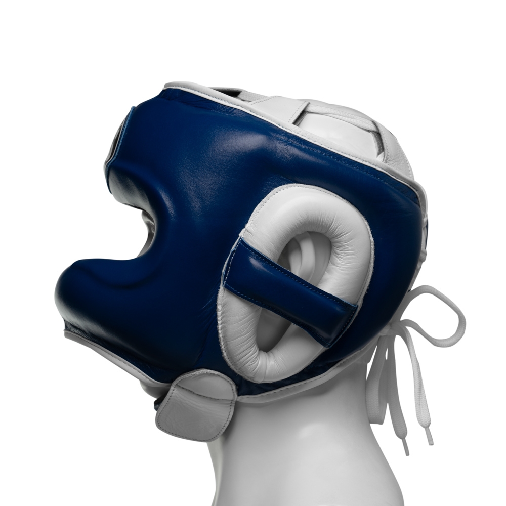Шлем боксерский LEADERS LS BL/WH