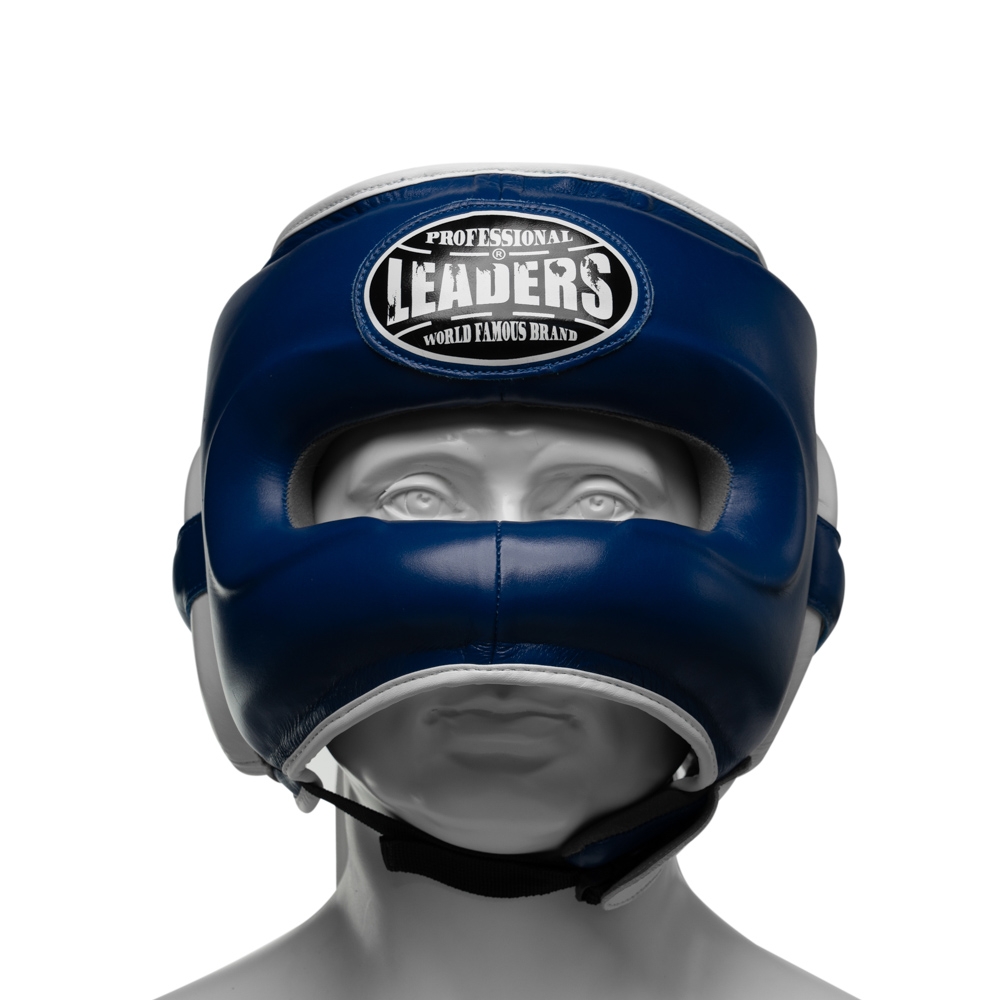 Шлем боксерский LEADERS LS BL/WH