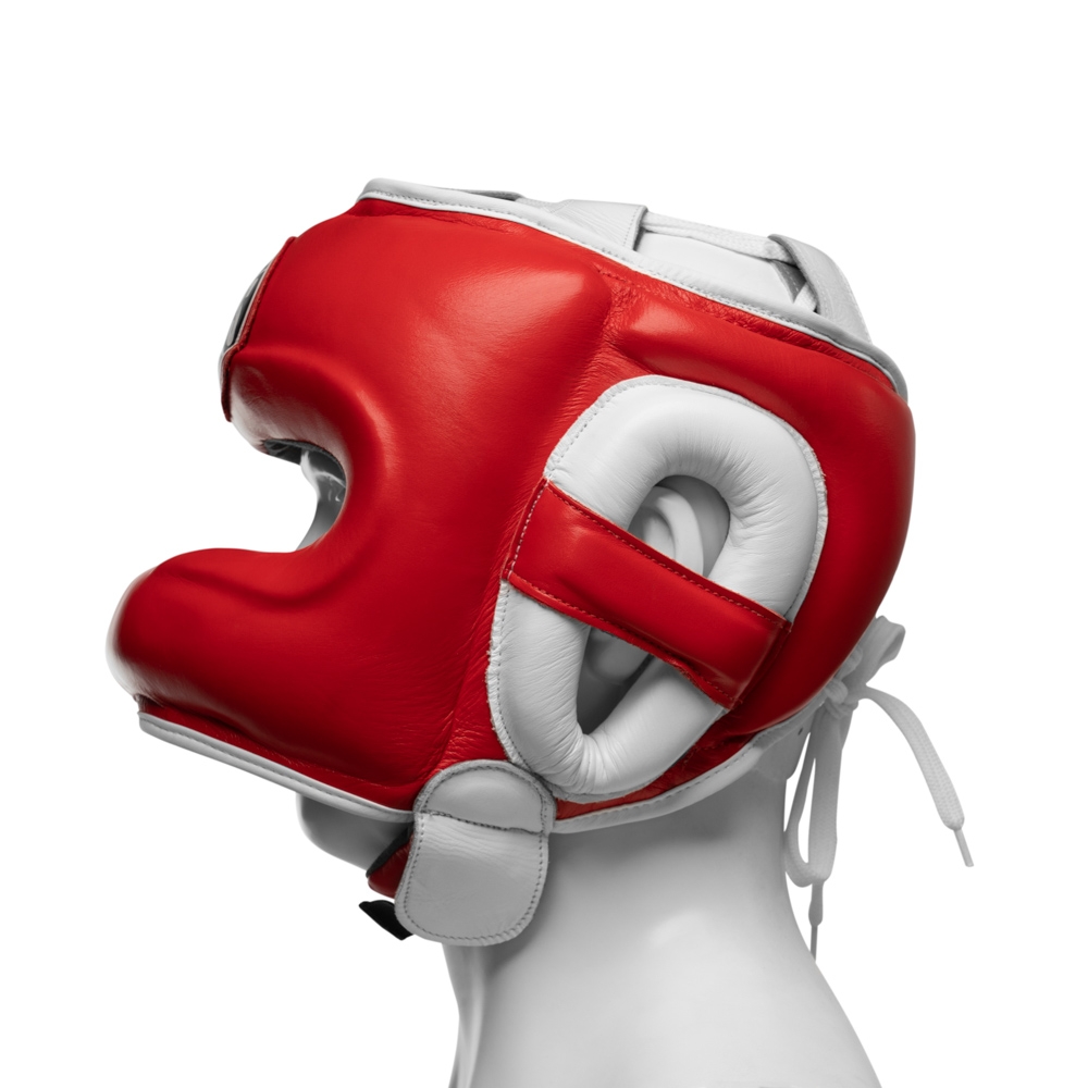 Шлем боксерский LEADERS LS RD/WH