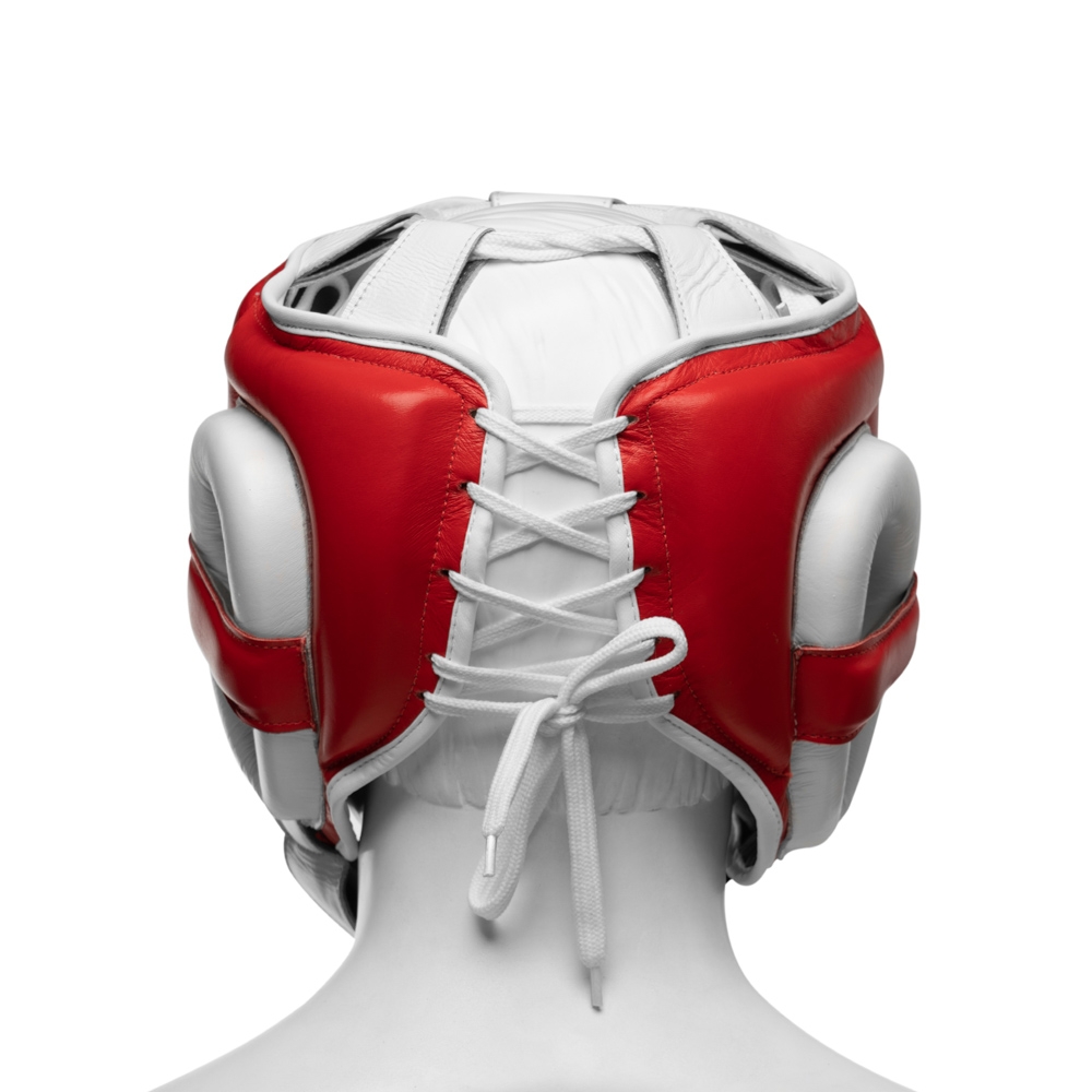Шлем боксерский LEADERS LS RD/WH