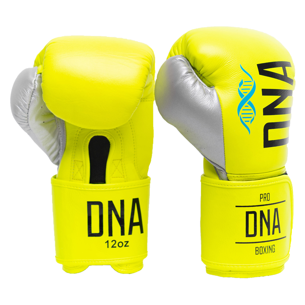 Боксерские перчатки DNA Pro Boxing MTRX Yellow/Silver