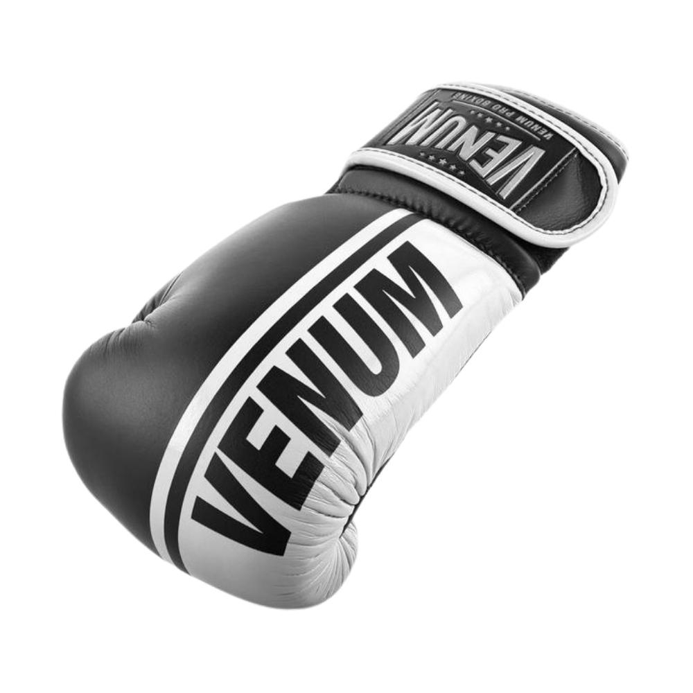 Боксерские перчатки VENUM SHIELD PRO BOXING GLOVES VELCRO - BLACK/WHITE