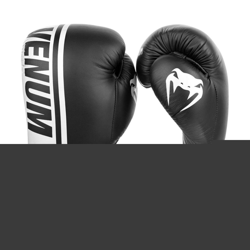 Боксерские перчатки VENUM SHIELD PRO BOXING GLOVES VELCRO - BLACK/WHITE