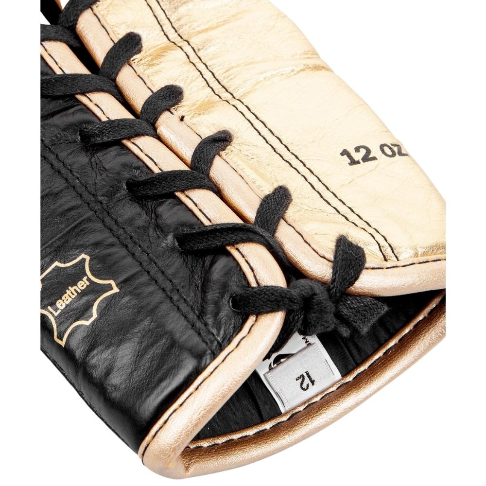 Боксерские перчатки VENUM HAMMER PRO - WITH LACES - BLACK/GOLD