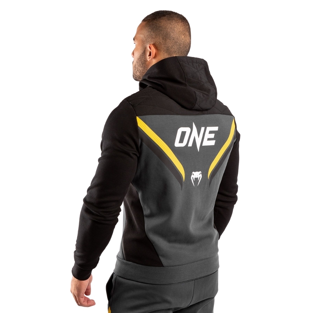 Худи VENUM ONE FC IMPACT - СЕРЫЙ/ЖЕЛТЫЙ