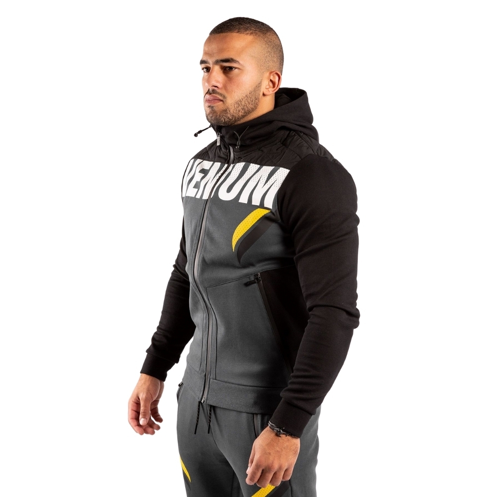 Худи VENUM ONE FC IMPACT - СЕРЫЙ/ЖЕЛТЫЙ