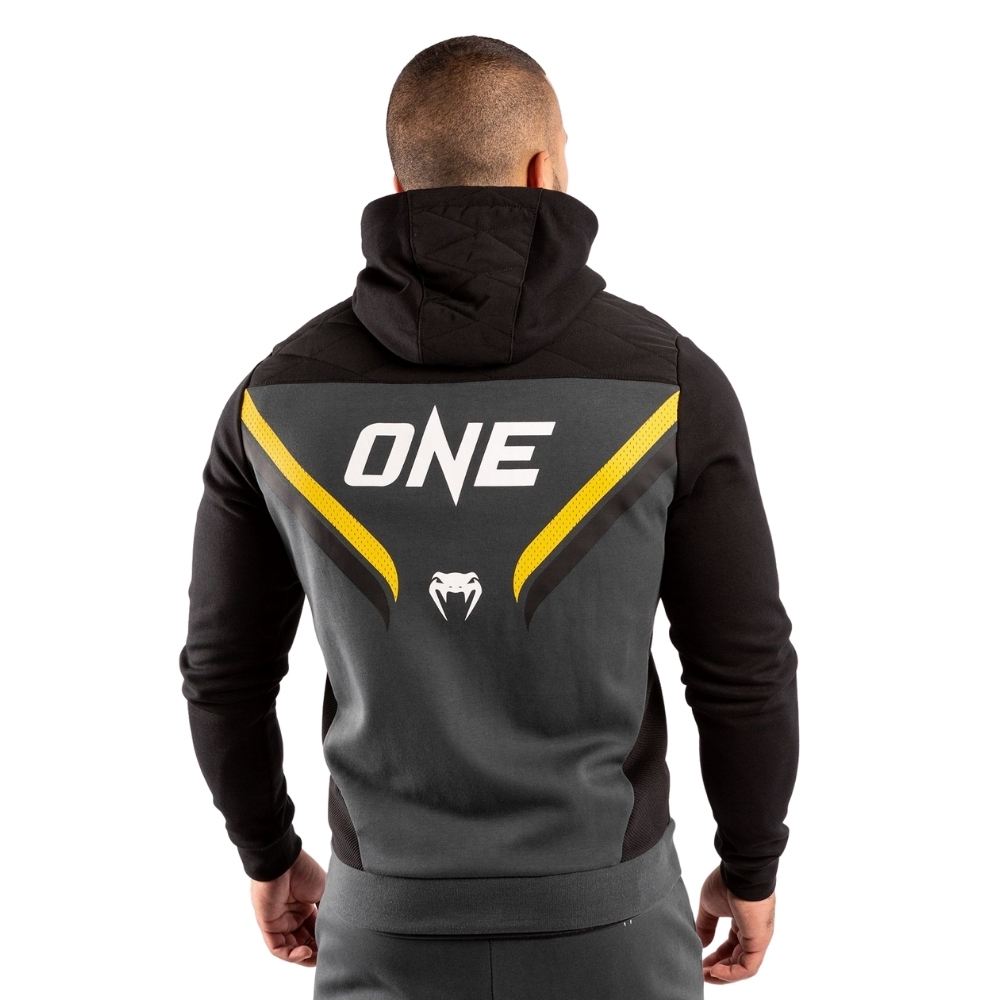 Худи VENUM ONE FC IMPACT - СЕРЫЙ/ЖЕЛТЫЙ